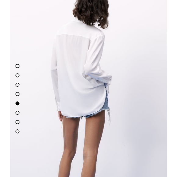 Zara Tops - Sheer white blouse